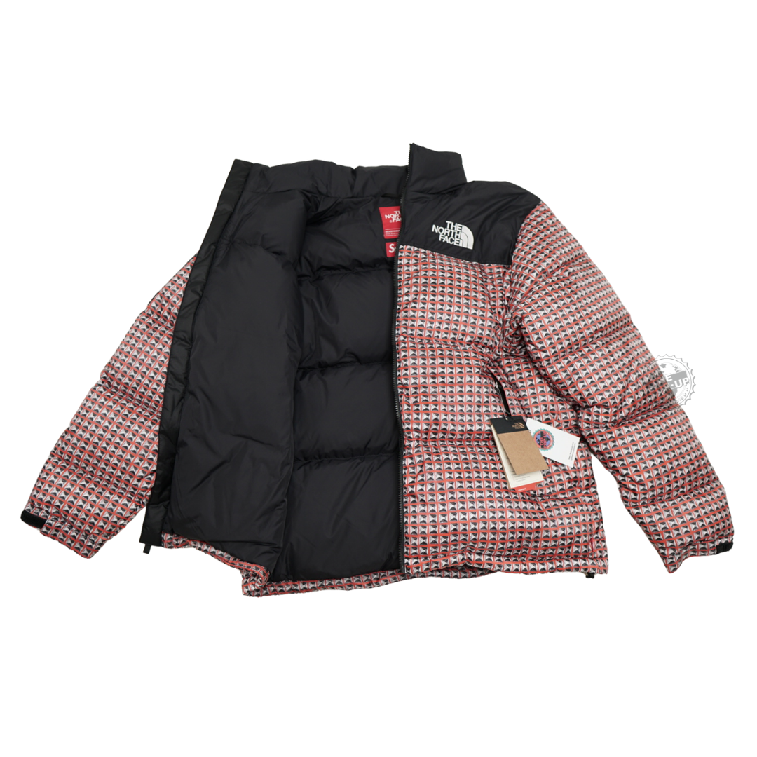 SS21 Supreme x The North Face 'Studded' Nuptse Jacket Red — The